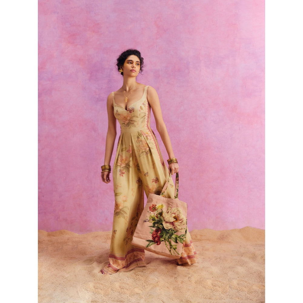 KALISTA Lime Green Ciara Jumpsuit