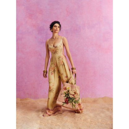 KALISTA Lime Green Ciara Jumpsuit