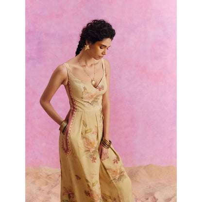 KALISTA Lime Green Ciara Jumpsuit