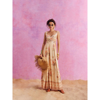 KALISTA Beige Ciara Jumpsuit