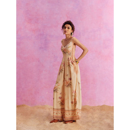 KALISTA Beige Ciara Jumpsuit