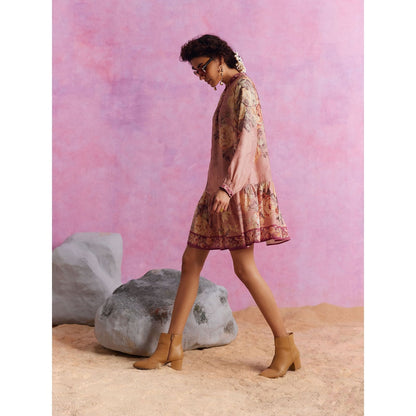 KALISTA Blush Pink Tiffiny Dress