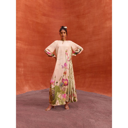 KALISTA Beige Naira Jalabiya Dress