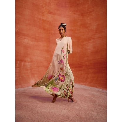 KALISTA Beige Naira Jalabiya Dress