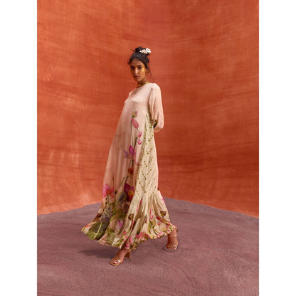 KALISTA Beige Naira Jalabiya Dress