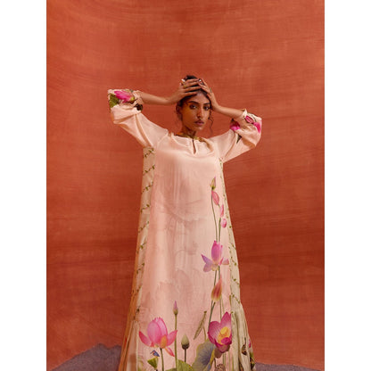 KALISTA Beige Naira Jalabiya Dress
