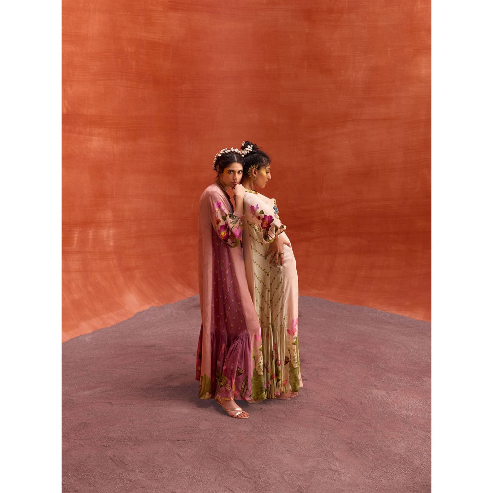 KALISTA Beige Naira Jalabiya Dress