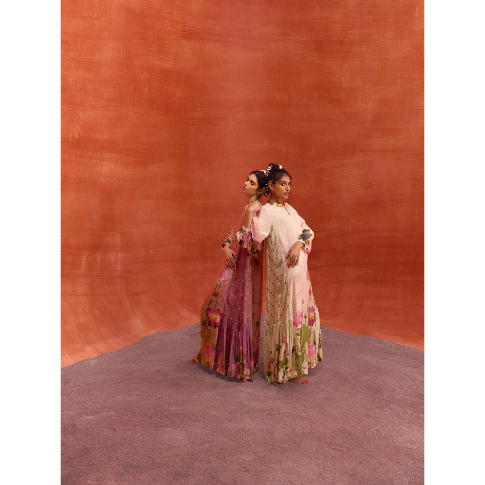 KALISTA Beige Naira Jalabiya Dress