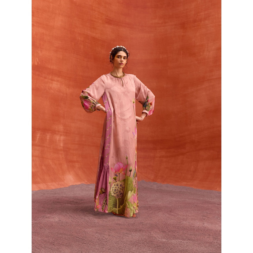 KALISTA Dusty Pink Naira Jalabiya Dress