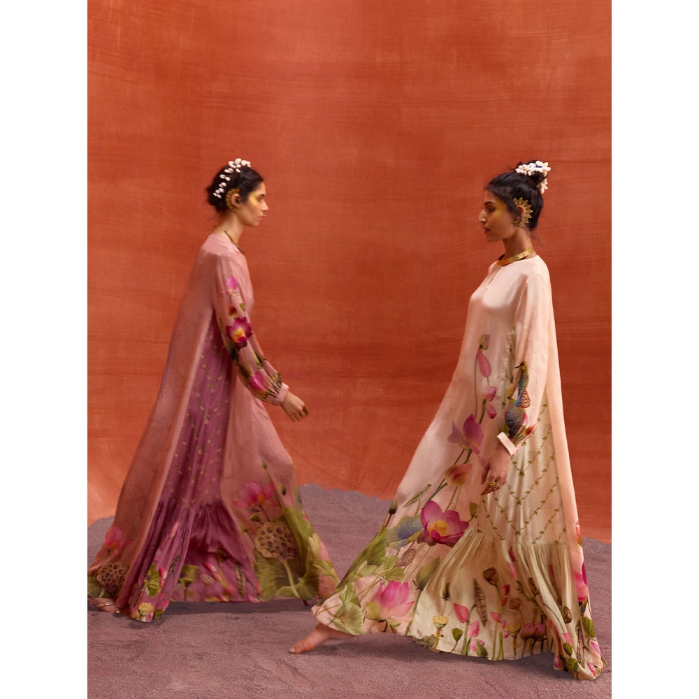 KALISTA Dusty Pink Naira Jalabiya Dress