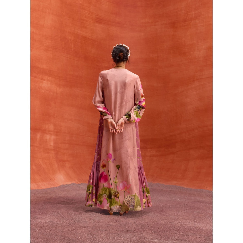 KALISTA Dusty Pink Naira Jalabiya Dress