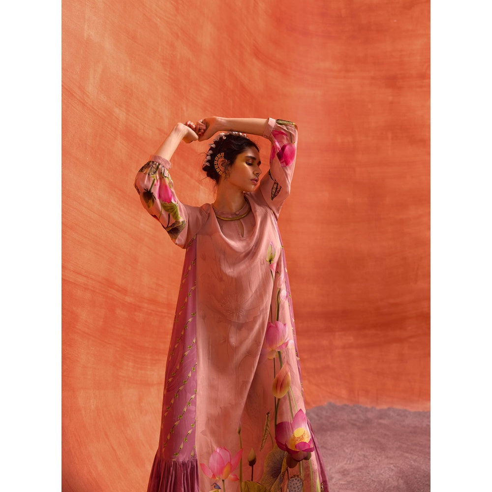 KALISTA Dusty Pink Naira Jalabiya Dress