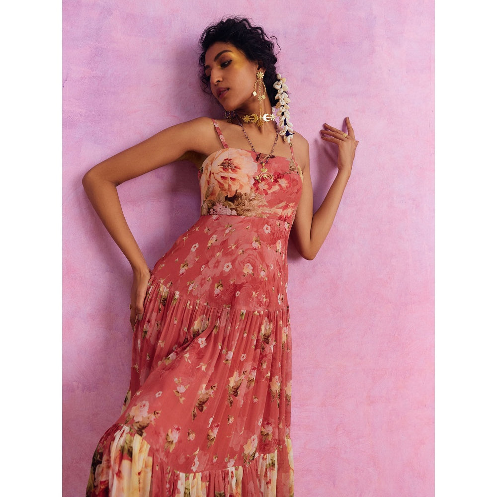 KALISTA Carrot Pink Urika Dress