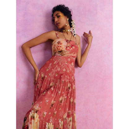 KALISTA Carrot Pink Urika Dress