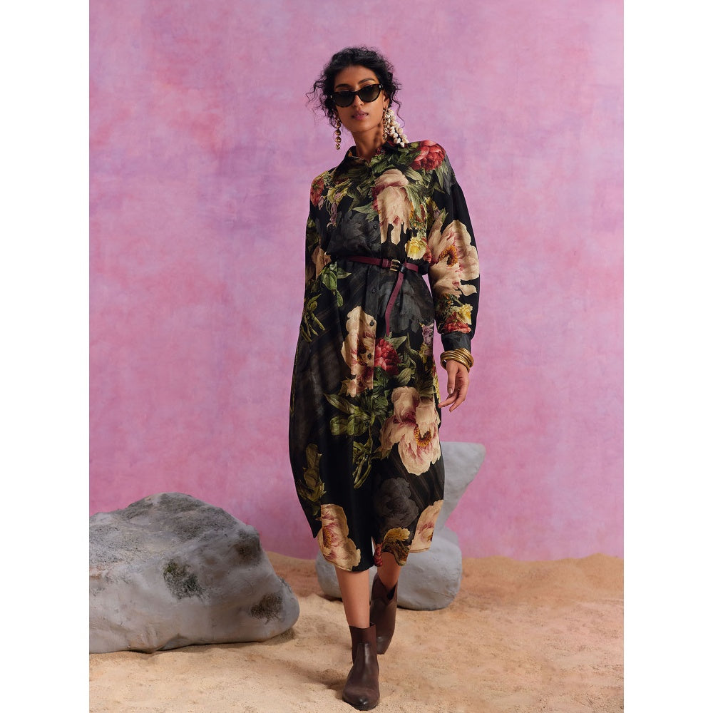 KALISTA Black Melinda Dress