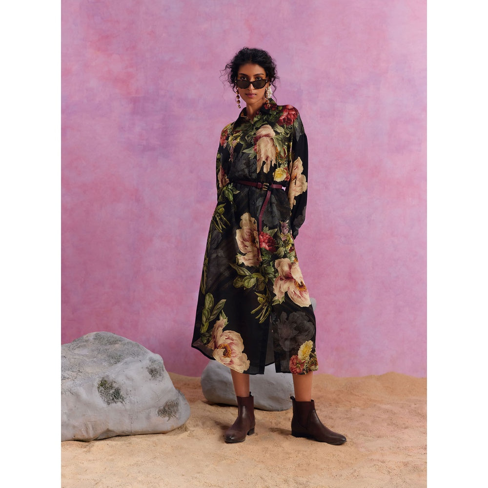 KALISTA Black Melinda Dress