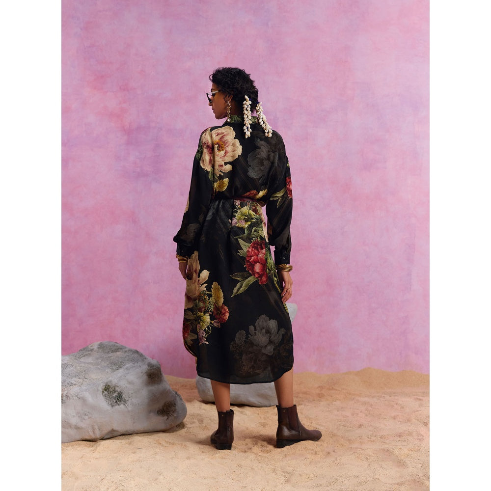 KALISTA Black Melinda Dress