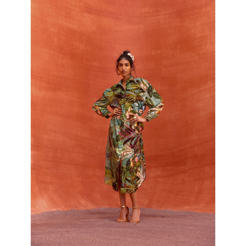 KALISTA Green Elara Dress