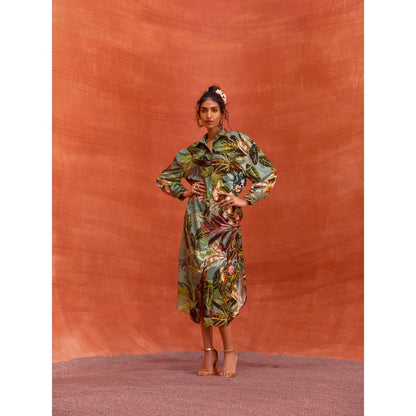 KALISTA Green Elara Dress