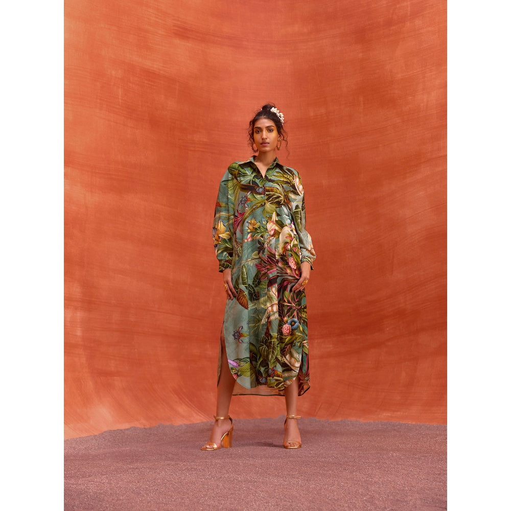 KALISTA Green Elara Dress
