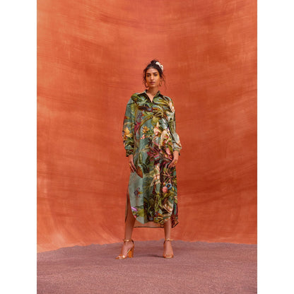 KALISTA Green Elara Dress