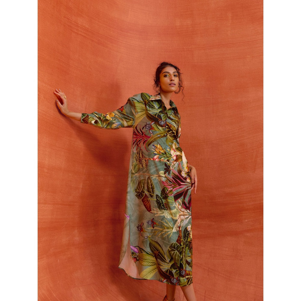 KALISTA Green Elara Dress