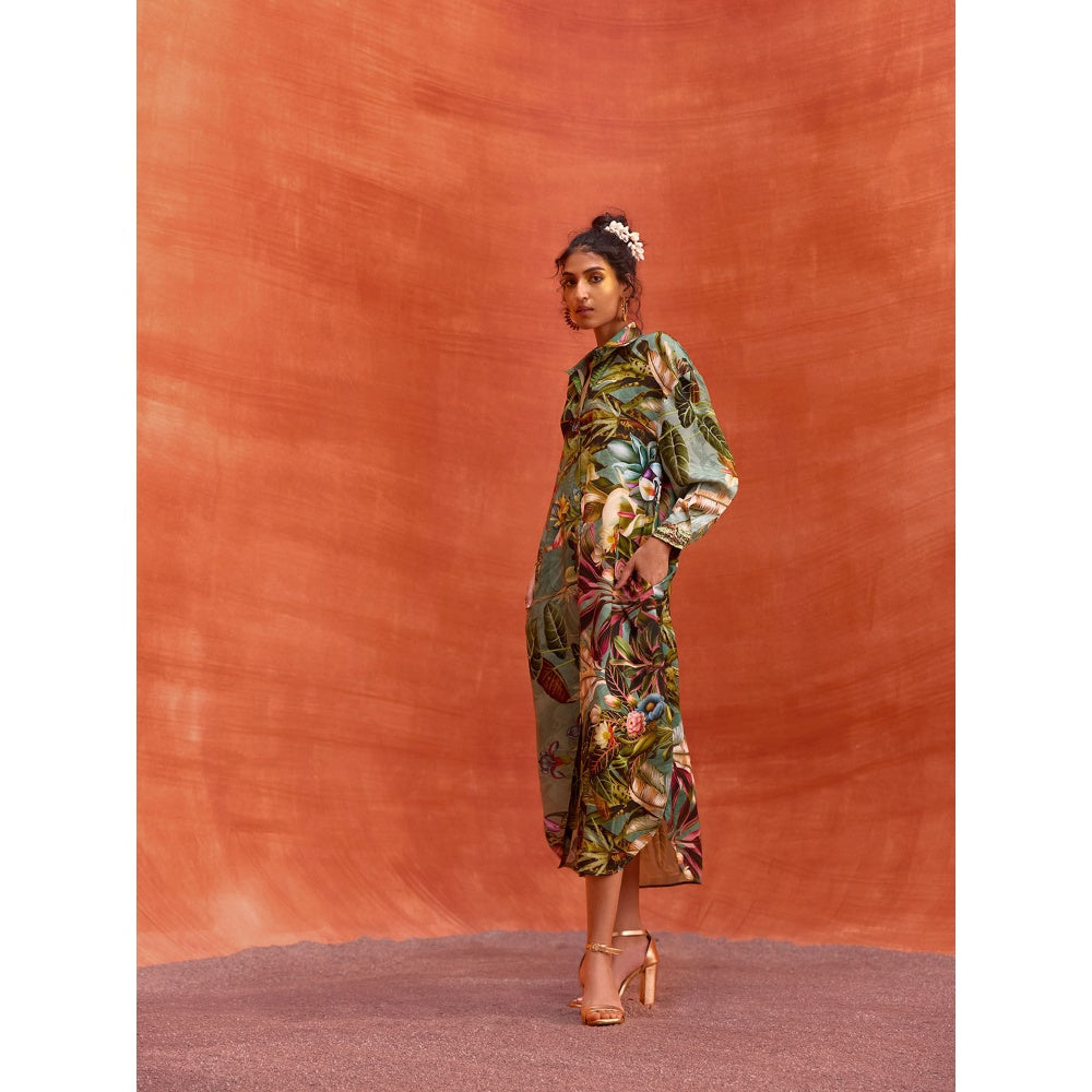 KALISTA Green Elara Dress