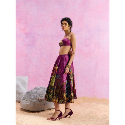 KALISTA Purple Amelia Skirt with Bustier (Set of 2)
