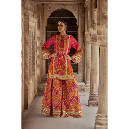 KALISTA Multi-Colour Amaira Palazzo with Kurta and Dupatta (Set of 3)