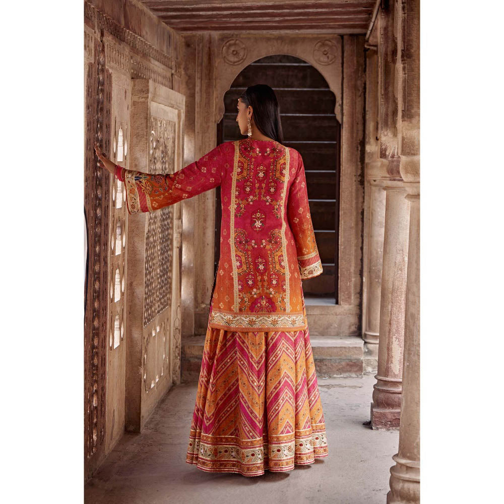 KALISTA Multi-Colour Amaira Palazzo with Kurta and Dupatta (Set of 3)