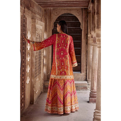 KALISTA Multi-Colour Amaira Palazzo with Kurta and Dupatta (Set of 3)