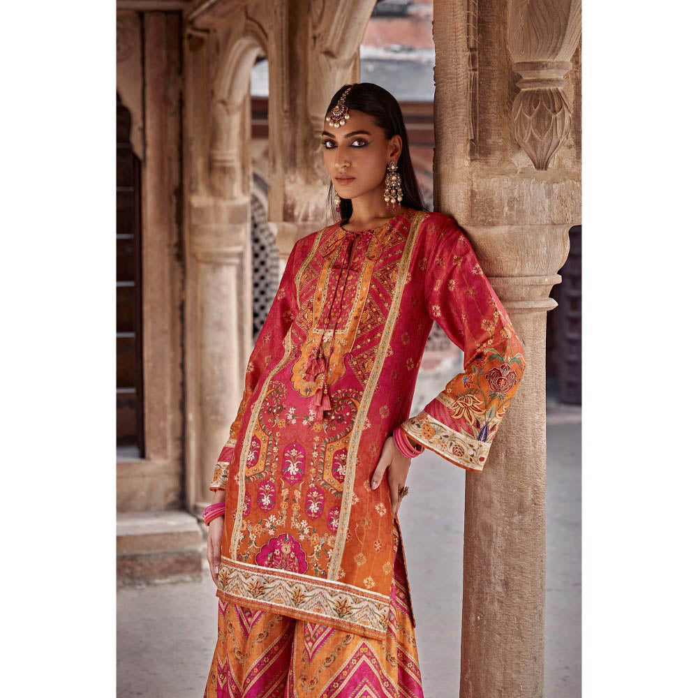 KALISTA Multi-Colour Amaira Palazzo with Kurta and Dupatta (Set of 3)