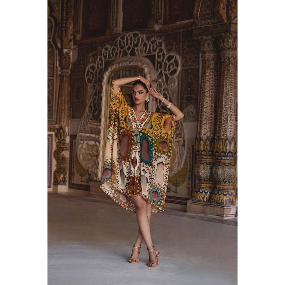 KALISTA Yellow Niyama Kaftan Dress