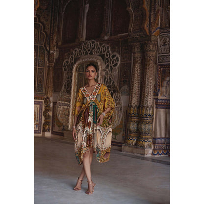 KALISTA Yellow Niyama Kaftan Dress