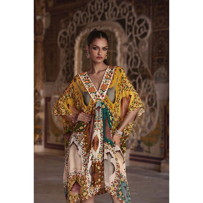 KALISTA Yellow Niyama Kaftan Dress