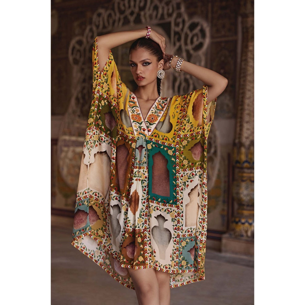 KALISTA Yellow Niyama Kaftan Dress