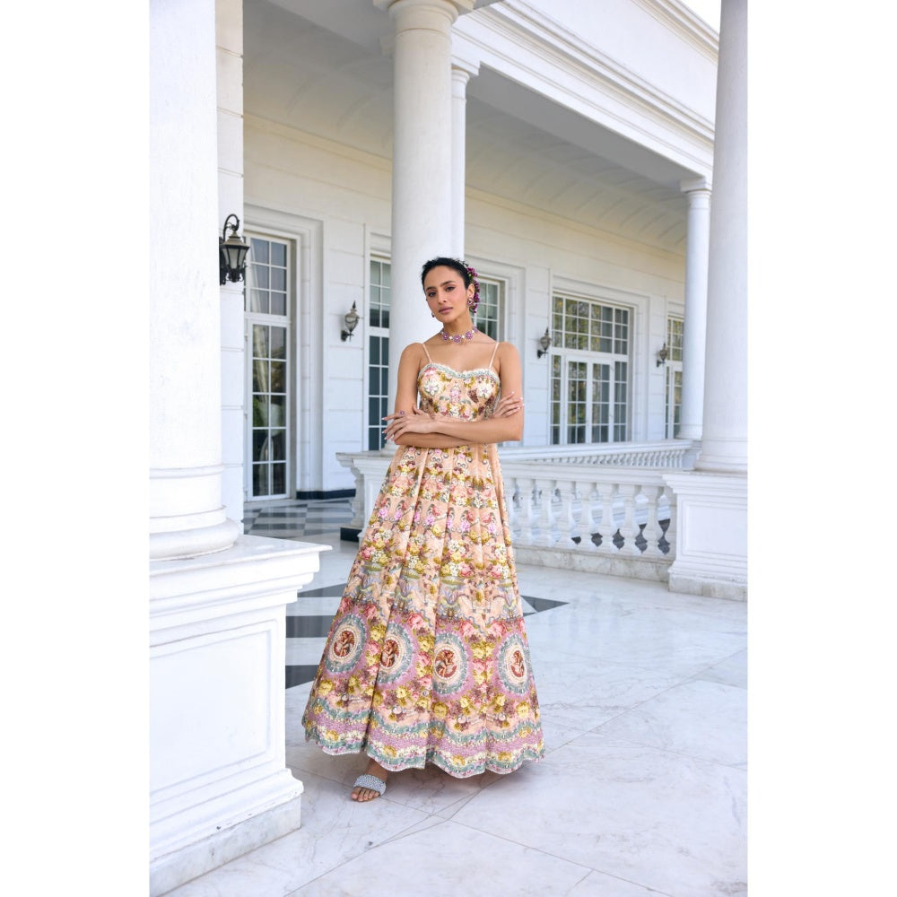 KALISTA Beige Maxi Dress