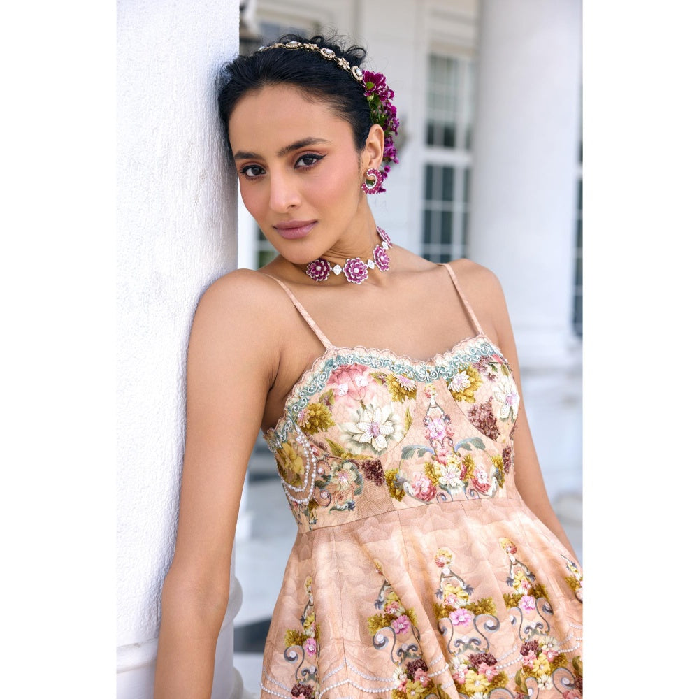 KALISTA Beige Maxi Dress