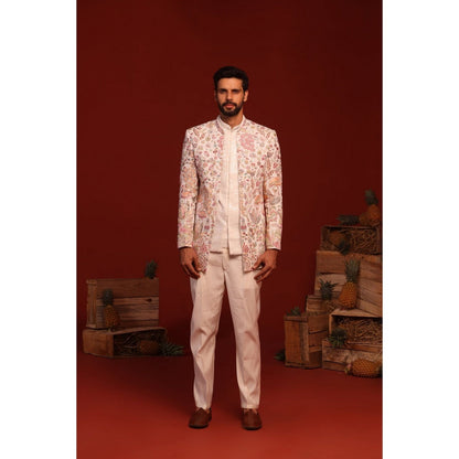 KALPRAAG Rama Ivory Kurta and Pant with Coat