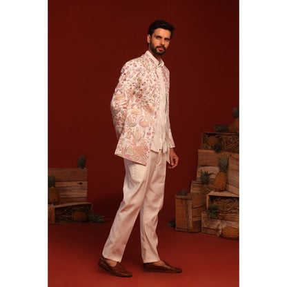 KALPRAAG Rama Ivory Kurta and Pant with Coat