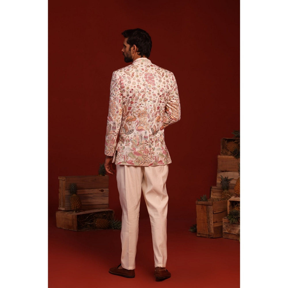KALPRAAG Rama Ivory Kurta and Pant with Coat