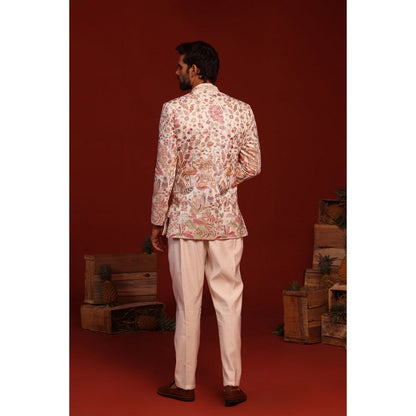 KALPRAAG Rama Ivory Kurta and Pant with Coat