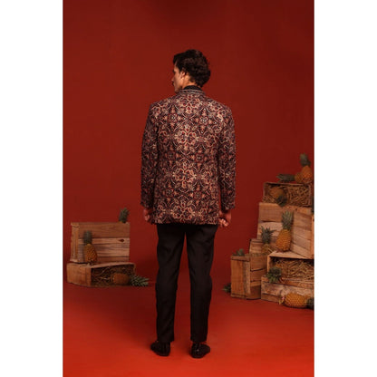 KALPRAAG Vibhor Black Kurta and Pant with Coat