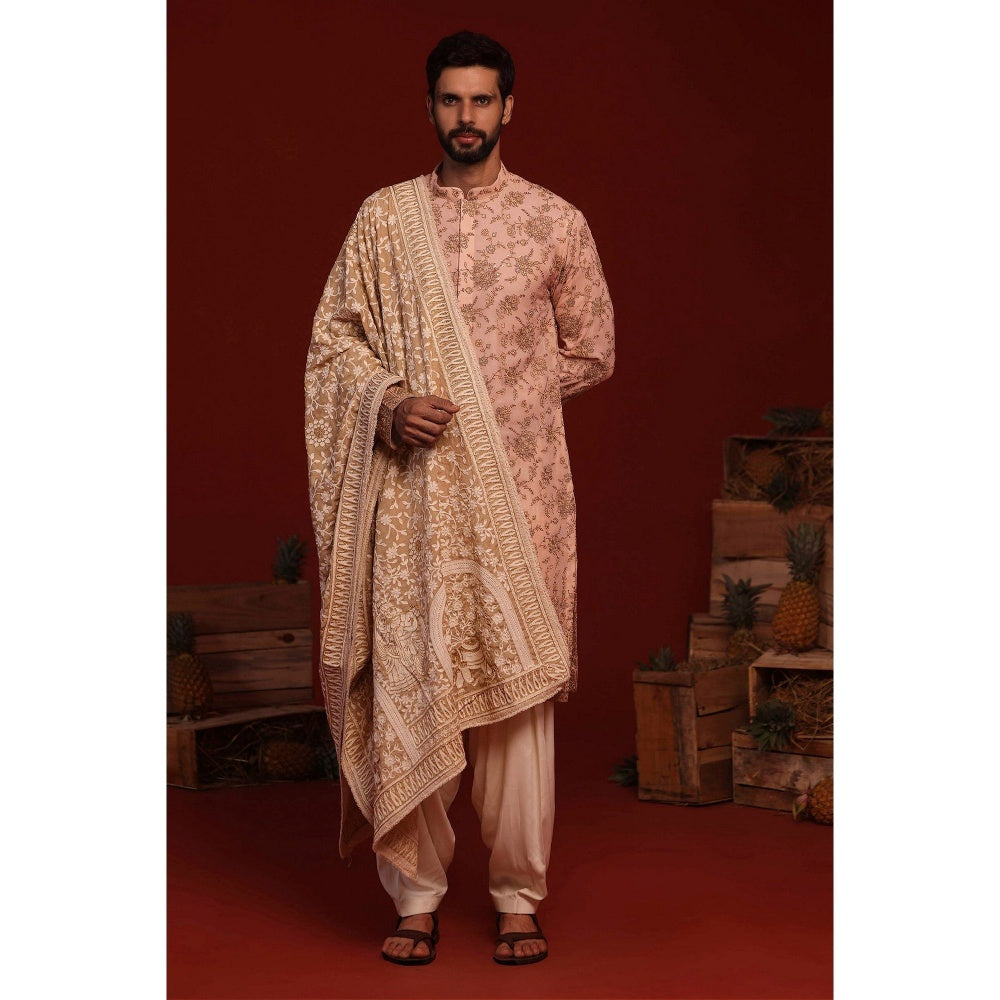 KALPRAAG Tanvik Pink Kurta with Patiala Pant and Dupatta