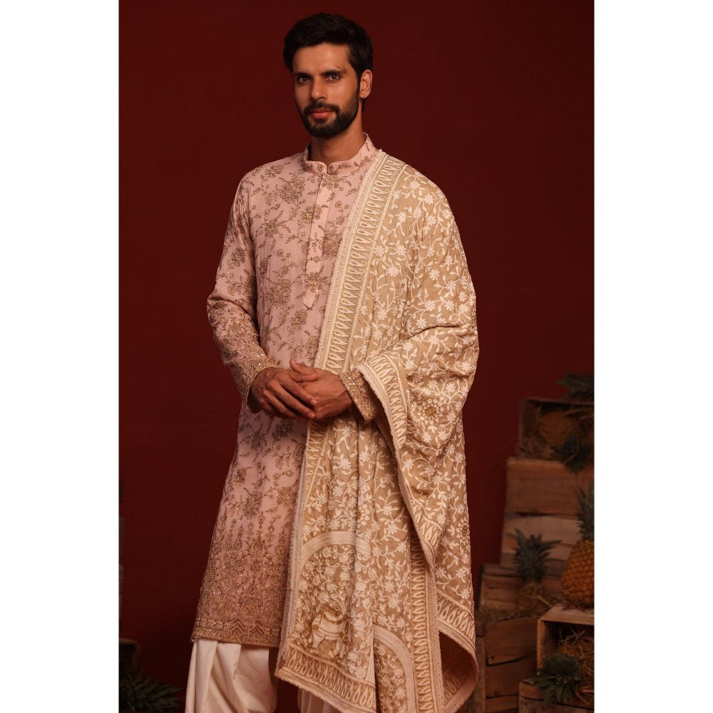 KALPRAAG Tanvik Pink Kurta with Patiala Pant and Dupatta