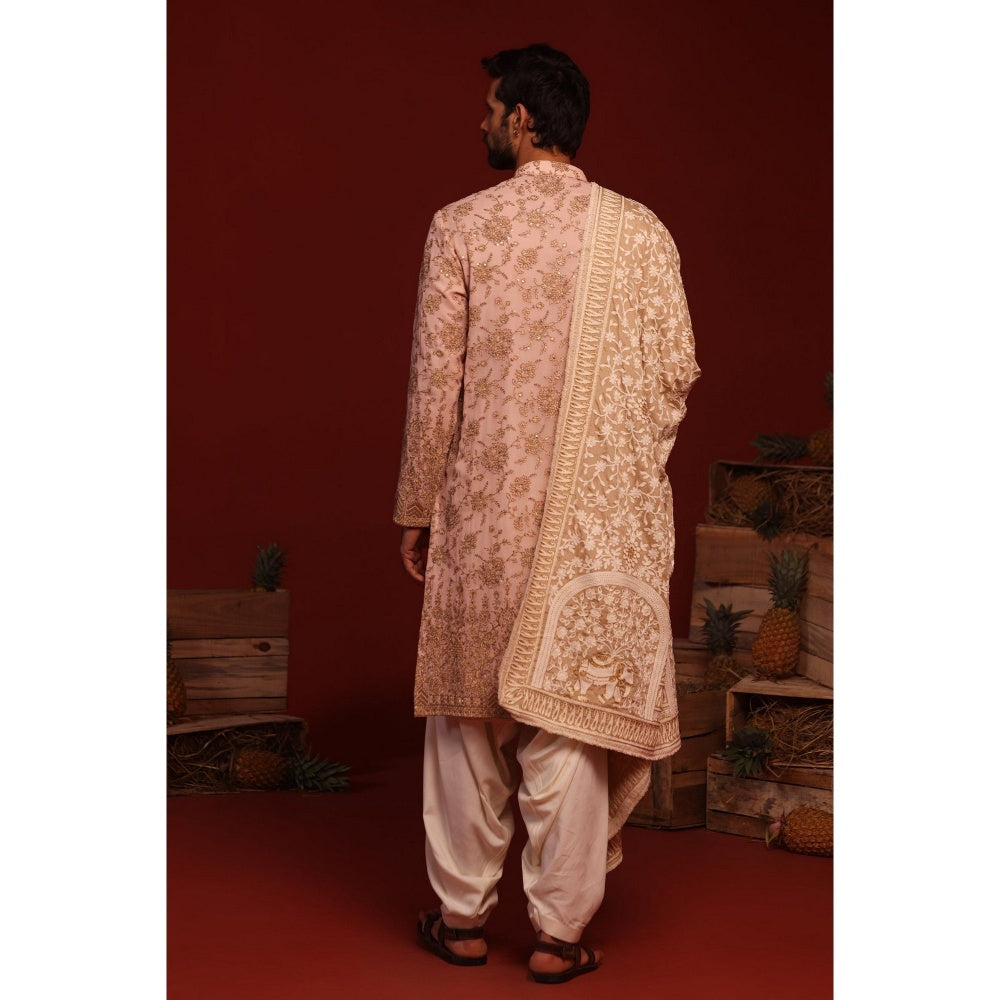 KALPRAAG Tanvik Pink Kurta with Patiala Pant and Dupatta
