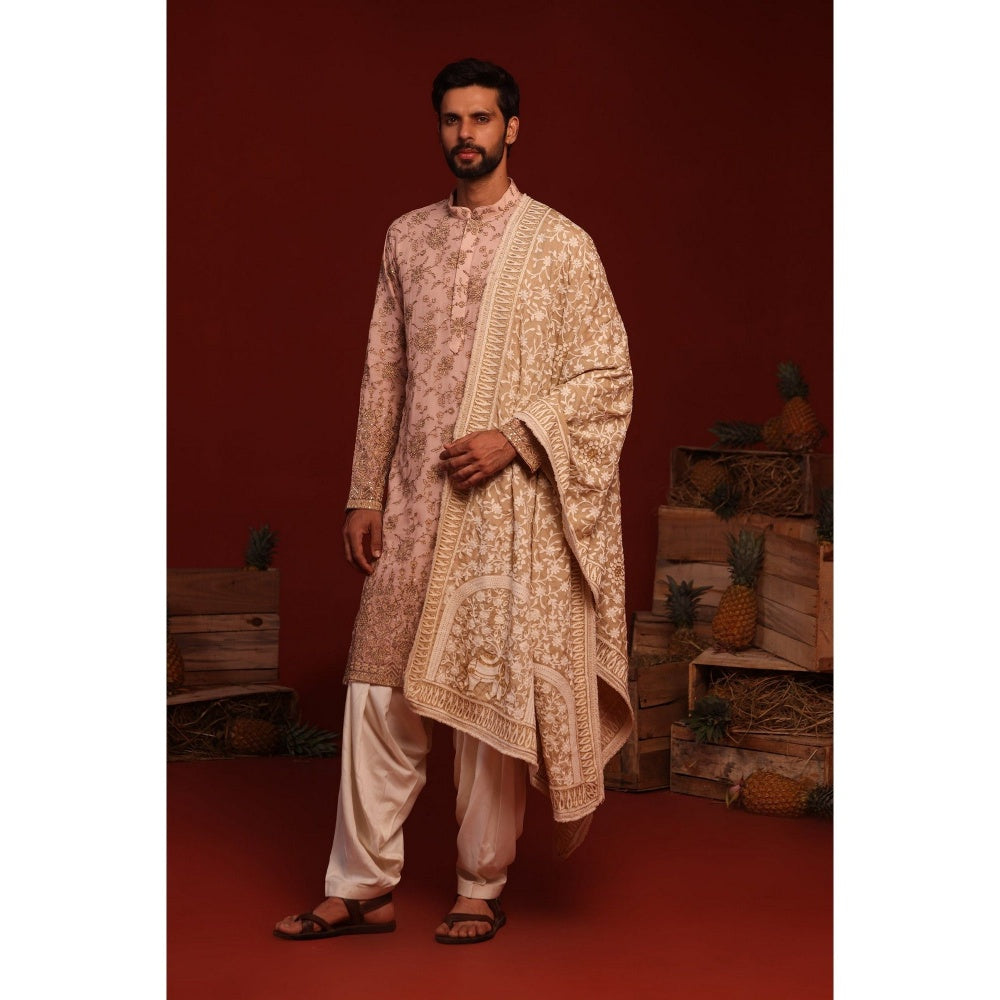 KALPRAAG Tanvik Pink Kurta with Patiala Pant and Dupatta