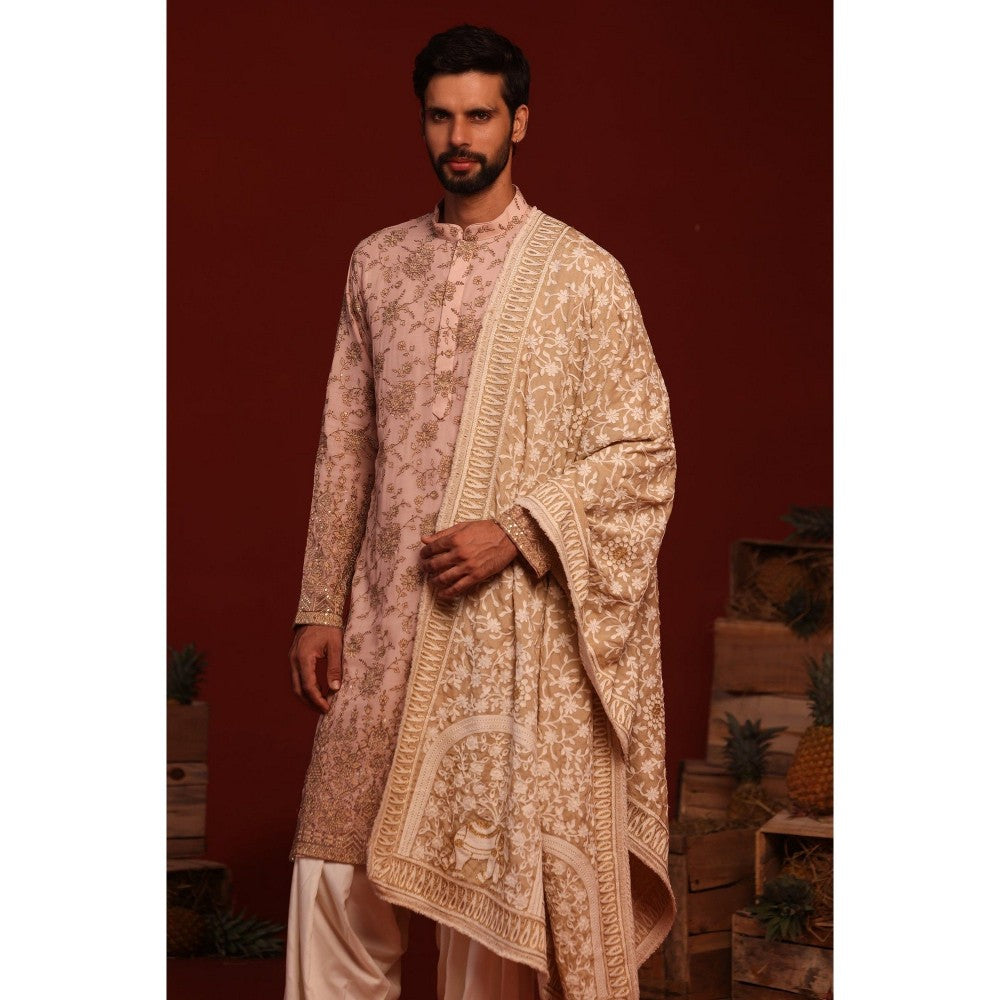 KALPRAAG Tanvik Pink Kurta with Patiala Pant and Dupatta
