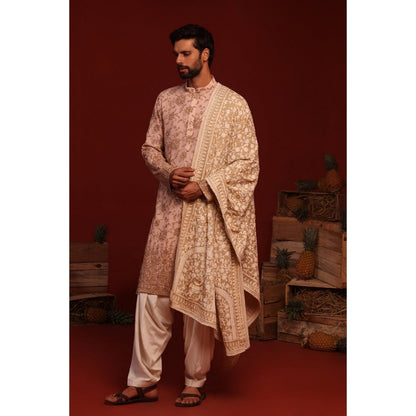 KALPRAAG Tanvik Pink Kurta with Patiala Pant and Dupatta