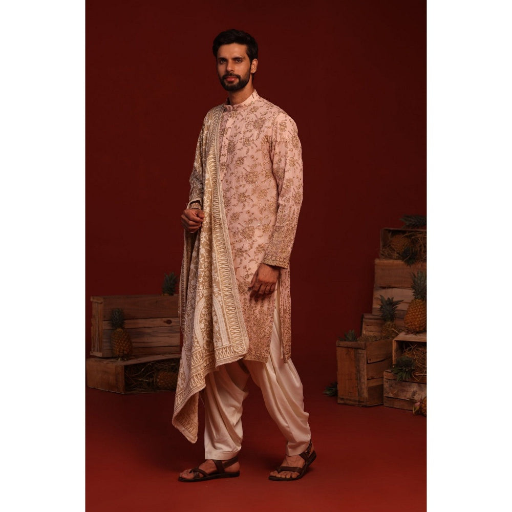 KALPRAAG Tanvik Pink Kurta with Patiala Pant and Dupatta
